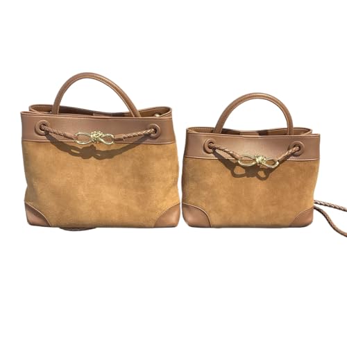 Sac en daim fabriqué à la main avec fermoir métal chic pour l'hiver