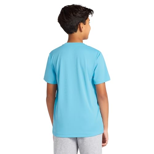 Image of Messi Boys' Lifestyle Short Sleeve Top, Loose-Fit Shirt with Logo, Comfortable, All-Day Wear