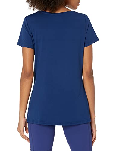 Image of Amazon Essentials Women's Active Quick Dry Tech Stretch Short-Sleeve V-Neck T-Shirt (Available in Plus Size), Pack of 2