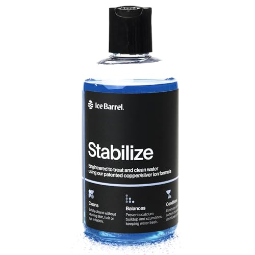 Ice Barrel Cold Plunge Water Treatment for Ice Bath, Spa, Hot Tub, Cold Plunge Tub, and Small Swimming Pool (8 oz, Pack of 1) โ Conditioner, Softener, and Water Stabilizer for Cold Water, No Chlorine