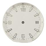 Couleur lumineuse : vert Cadran de Montre 31 mm, Cadran Vert Lumineux, Mouvement NH35, avec fenêtre de Date(White)