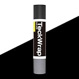 TECKWRAP Black Reflective Chrome Adhesive Vinyl Flashlight Sensitive Vinyl for Crafts, Decals, Bikes, Motorcycles, Helmets, Mailbox, Reflective Tape, 1ftx5ft, Ink Black