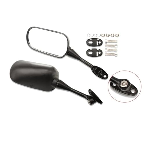 Espejo retrovisor de motocicleta CBR600RR cristal antirreflejos ajustable 6