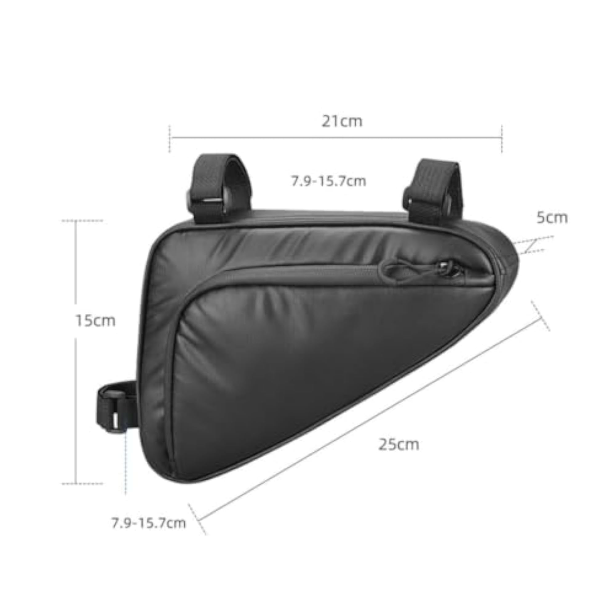 Lightweight Bike Frame Corner Bag Adjustable Strap Waxed Material