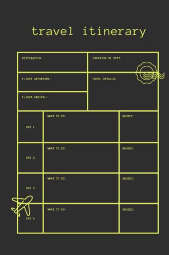 Travel Itinerary Planner: 99 pages of itinerary template for your...