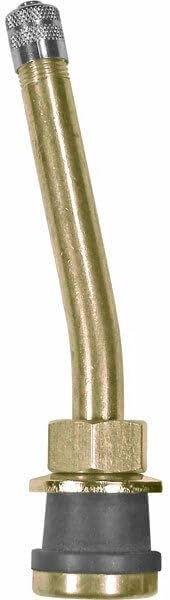 TR571-13 Brass Clamp-in Tubeless Tire Truck Valve Stem 3-3/8" with 13° Bend (.625) (10)