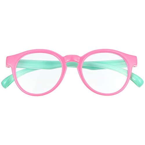 EXCEART Óculos de Bloqueio de Luz Azul Infantil Óculos de Silicone Quadrados Com Moldura Anti Reflex