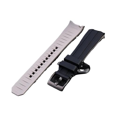 Pulsera de banda reloj resistente al sudor con interfaz curva de goma 4