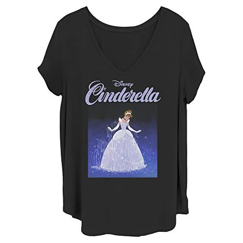 T-Shirt Femme Disney Princesses en Version Junior's Plus Confortable