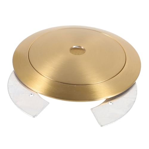 HONMEET 1 Set Brass Threaded Lampshade Holder Lamp Holder Collar Ring Lock Socket Replacement Golden Ring for Base Lamp