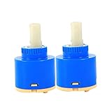 Wovier Replacement Single Handle Faucet Cartridge Ceramic Disc Valve 40mm Diameter