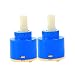Wovier Replacement Single Handle Faucet Cartridge Ceramic Disc Valve 40mm Diameter