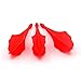 CUESOUL TRAJ AK8 New Integrated Dart Flights and Shafts Wave Shape,Dart Flight Red Set of 3