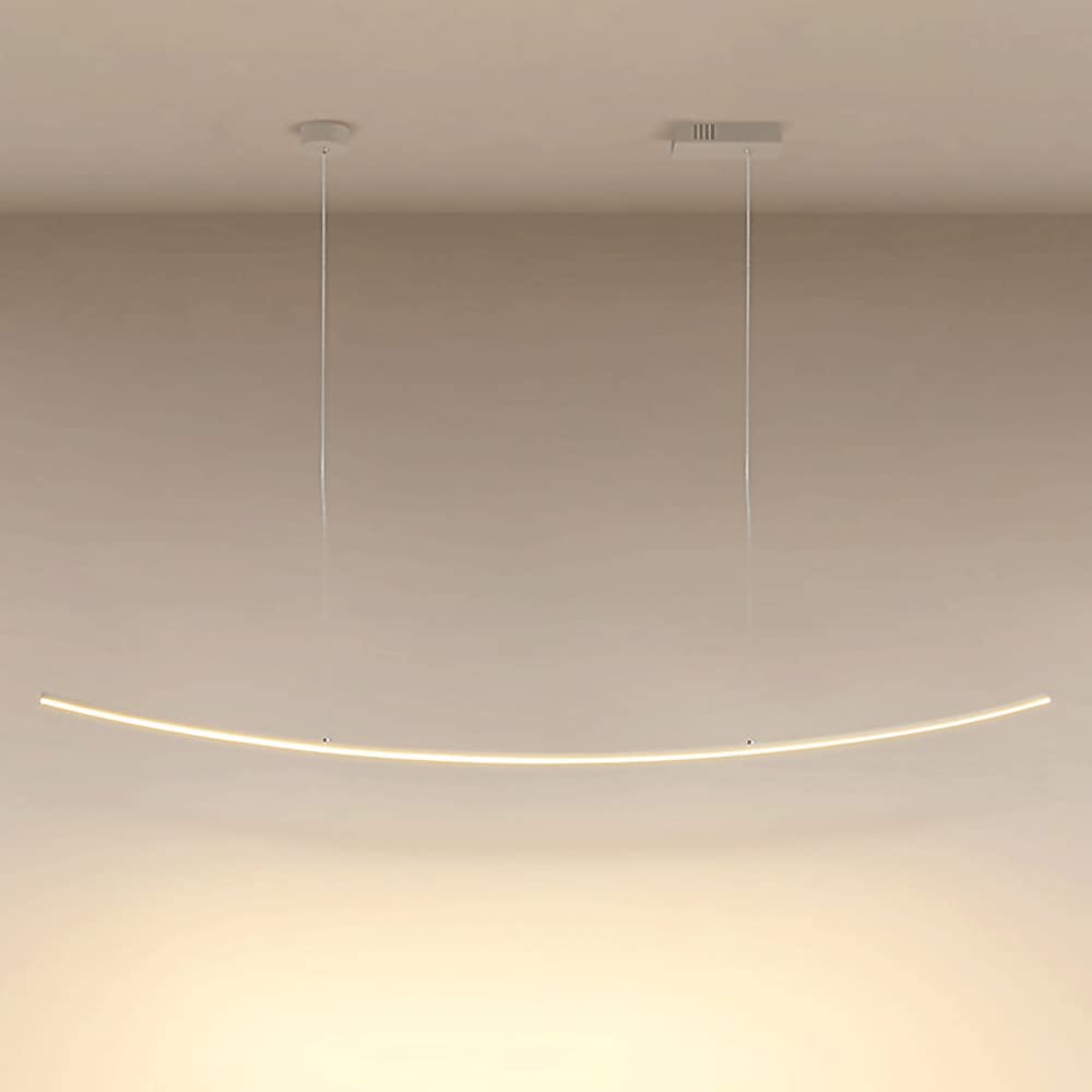 Lámparas colgantes de iluminación decorativa curva para comedor y cocina sim