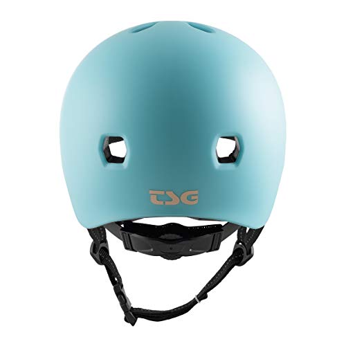TSG Meta Skate- und Fahrradhelm mit Einstellsystem, für Radfahren, BMX, Skateboarden, Rollerblading, Roller Derby, E-Boarding, E-Skating, Longboarding, Vert, Park, Urban (Satin Blue Tint, L/XL 58-60