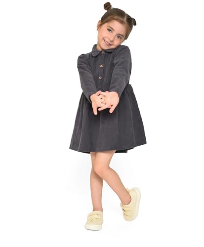 Image of Mi Arcus Corduroy Collar Dress for Baby Girl