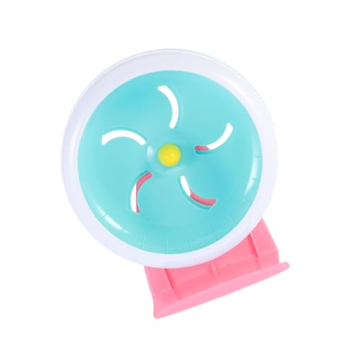 Kisangel Hamster Exercise Wheel Running Wheel with Bracket for Pets for Hamsters Gerbils Squirrels Promotes Active Play and Exercise