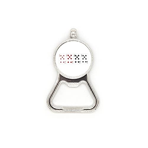 Décapsuleur en forme de cœur en acier inoxydable, une idée cadeau originale avec losanges