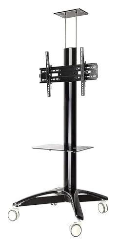 Soporte móvil para TV con ruedas y bandeja ajustable miniatura 3