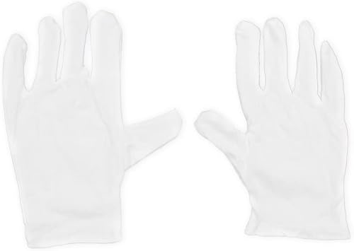 1 Pair Soft Etiquette Gloves Working Gloves for Saxophone Trumpet Clarinet Playing White Gloves