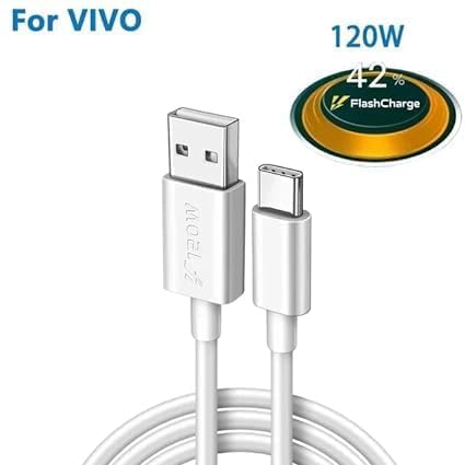 Image of Original 120 Watt Flash Charging USB to C Cable Compatible with vivo X90, X90 Pro, X80, X80 Pro, X70, X70 Pro, X60, X60 Pro, iqoo Neo 6, Neo 7, Neo 7 Pro (120W Cable) (APR110)