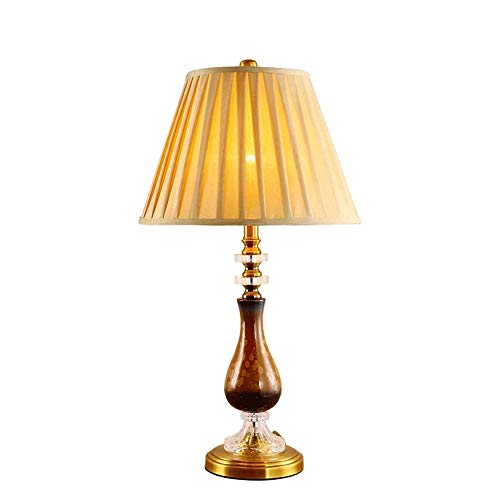 Preisvergleich Produktbild Yughb Vintage amerikanischer Stil Keramik-Nachtlicht, alle Kupferbasis Schlafzimmer, Arbeitszimmer, Wohnzimmer, Esszimmer und andere Beleuchtung Places (E27)