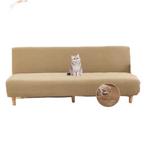 NUBAGO ソファーカバー 3人掛け 肘なし 撥水加工 ファベッドカバー 北欧風 ストレッチ ソファー保護カバー 滑り止め 柔らかい クッションカバー付き 犬 猫 キズ防止 ソファー保護 伸縮素材 縦横弾力 洗える 模様替え 簡単取付 四季適用 タイプ4