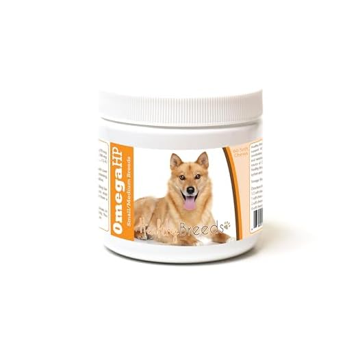 Healthy Breeds Finnish Spitz Omega HP Fatty Acid Skin and Coat Support Soft Chews 60 Count