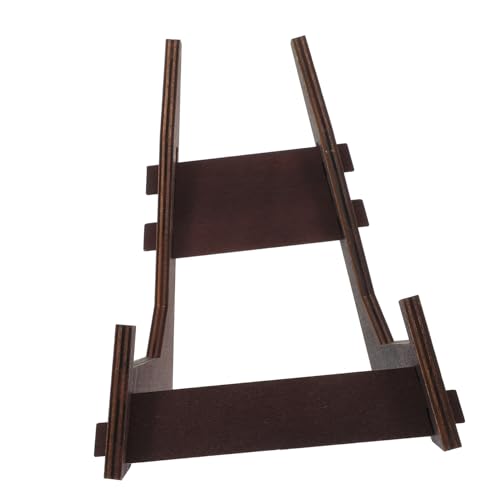 TOPPERFUN Multi-functional Rustic Wood Photo Frame Stand Stable Picture Display Easel for Menu Plates and Recipes Elegant Desktop Decoration for Use