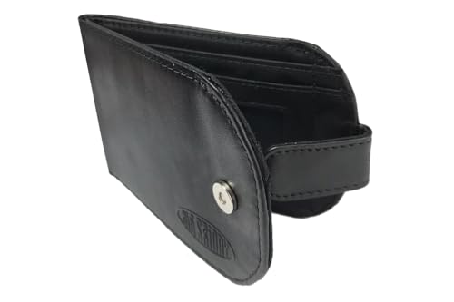 Image of Big Skinny Women's Taxicat Leather Bi-Fold Slim Wallet, Holds Up to 25 Cards