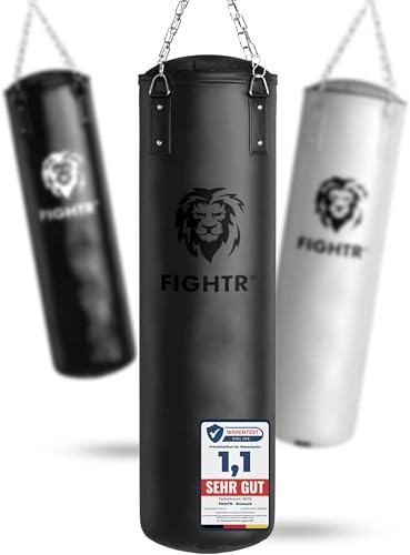 FIGHTR® Boxsack gefüllt/ungefüllt - extrem robust & langlebig | Boxsack Set inkl. 4-Punkt-Stahlkette für Boxen, Kickboxen, MMA, Muay Thai und weitere Kampfsportarten FIGHTR® Boxsack gefüllt/ungefüllt - extrem robust & langlebig | Boxsack Set inkl. 4-Punkt-Stahlkette für Boxen, Kickboxen, MMA, Muay Thai und weitere Kampfsportarten
