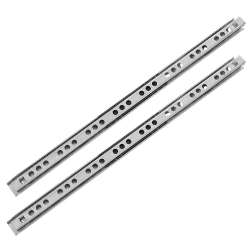 OSALADI 2pcs Full Extension Drawer Slides Side Mount - Silent Drawer Glides Replacement Sliding Rails Household Drawer Slides Home Accessory