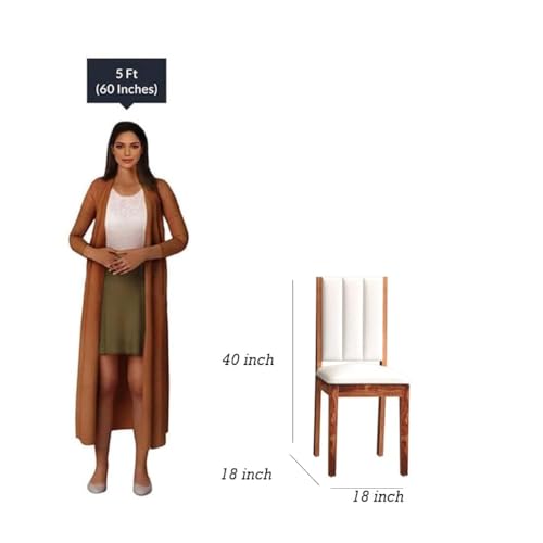 Image of DRIFTINGWOOD Tiya Dining Table 6 Seater | Six Seater Dinning Table with 6 Chairs for Home | Rosewood, Honey Finish, Self Assembly(DIY)