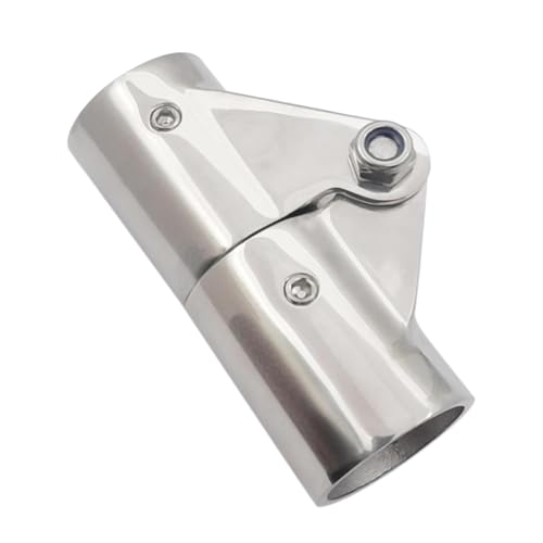 Aymzbd Conector Marino Empalme Tubo Barco Acoplador Plegable Acero Inoxidable Antióxido Adecuado para Instalación de Toldos Plegables Accesorios de Mástil Di, Diámetro Interior 22