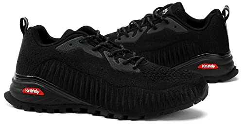 Image of ikunka Men's Fashion Sneakers Lightweight Breathable Walking Shoes Tennis Cross Training Shoe Non Slip Trail Running Shoes