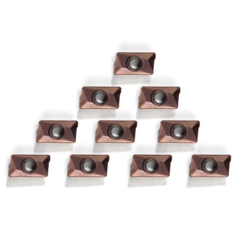 Yufutol APKT11T308 10PCS Carbide Milling Inserts Apkt11T308 Tin Coated Lathe Carbide Inserts cover