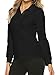 AjezMax Womens Golf Tennis Polo Shirts Long Sleeve Sun Protection Quick Dry Lightweight Casual Button Sports Athletic Tops Black Small