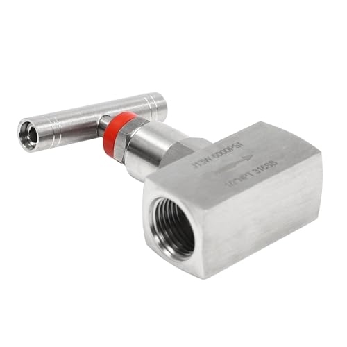 1 Pc Water Oil Straight Needle Valve 6000 PSI Industrial Hydraulic Flow Control Valve