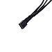 immagine 5NMD&LR Cavo Splitter Ventola PWM 4 Pin Fan Splitter Computer PC Fan Cavo di Alimentazione Convertitore da 1 A 3, con Maniche Nere Intrecciate