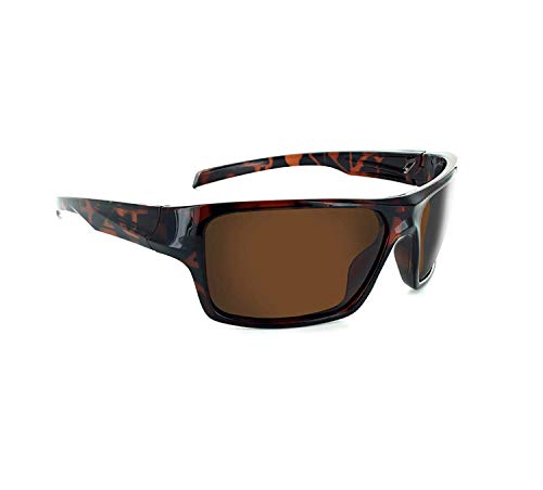 Optic Nerve - 2022 Premium & Affordable Polarized Sport Sunglasses For Men/Women, Venture Edition With Dark Demi Frame/Brown Lens #TOP21