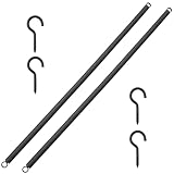 SP 9652 Wood Screen Door Closer Extension Spring,fits for appliances,Automotive,Marine,Toys,Tools,Mechanical Devices,contraptions,Spring Steel Construction,Closed Double Loop,Black-Painted(2 PCS)