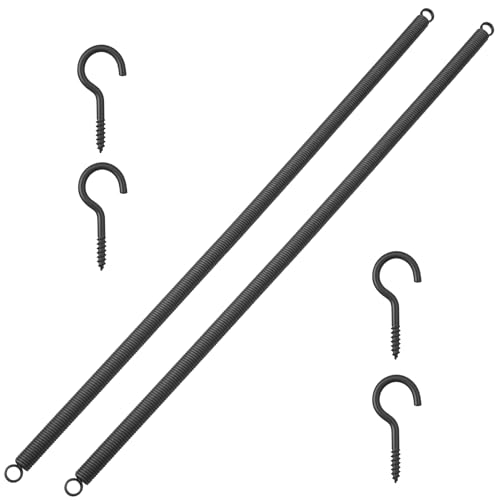 9652 Wood Screen Door Closer Extension Spring Spring Steel Construction Black-Painted Finish fits appliances Automotive Marine Toys Tools Mechanical Devices Closed Double Loop 16-3/8 in(2 PCS)