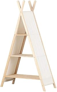 Rosebery Kids Teepee Shelving Unit, Small Bookshelf for Kids Bedroom, Soft White