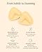 Bare Babe Sticky Push Up Inserts, Double Sided Sticky Bra Inserts, Adhesive Bra Pads, Sticky Bra Lift, Push Up for Bikini (Honey, Large)