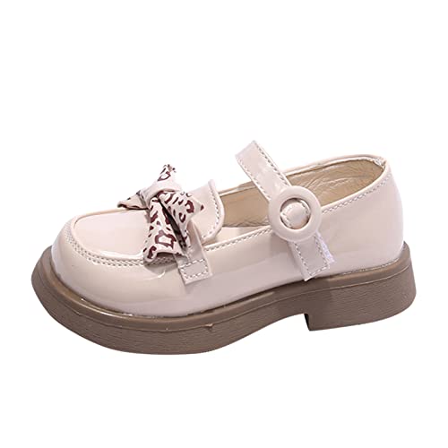 Fashion Spring and Summer Children's Casual Shoes Leather Shoes for Toddler Girls Thick Bottom Non-Slip Buckle