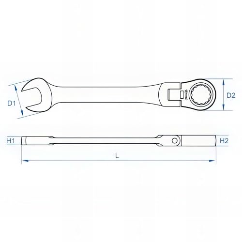 Clé combi con cliquet 11mm pour débloquer les écrous difficiles - 4
