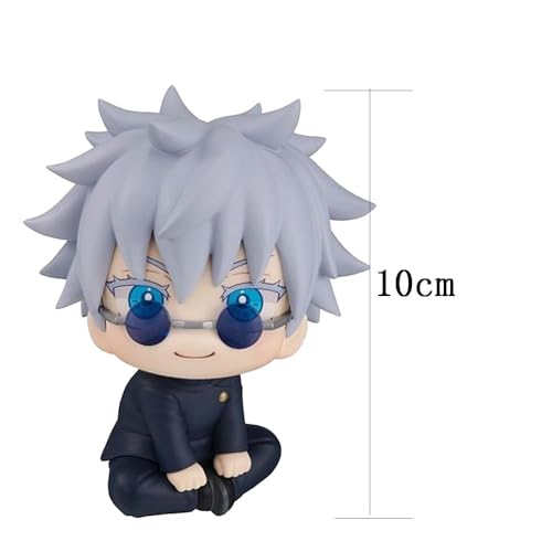Image of Anime Cartoon Character Q Posket Jujutsu Kaisen Gojo Action Figure Height -10cm Multicolour PVC | Gojo Glare Sitting Chubby (Gojo - Large)