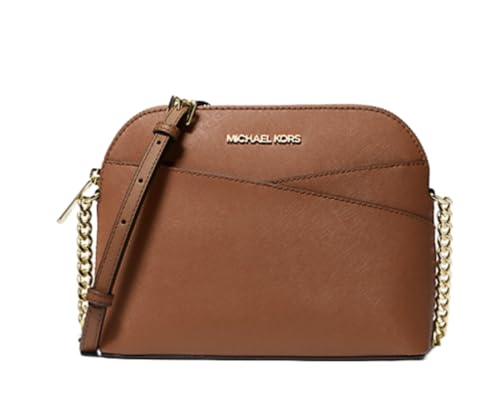 Michael Michael Kors Bolsa feminina de couro transversal de viagem Jet Set média, Bolsas, Malas
