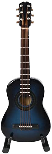 ALANO Modèle de Guitare Miniature Bleu Ornements d’instruments de Musique décoration de la Maison (G-N-10) - Les Beatles, Paul McCartney, John Lennon, RIngo Starr, George Harrison ALANO Modèle de Guitare Miniature Bleu Ornements d'instruments de Musique décoration de la Maison (G-N-10)