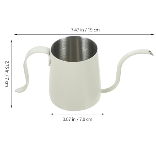 Tetera para café de acero inoxidable duradera con agarre cómodo premium 3